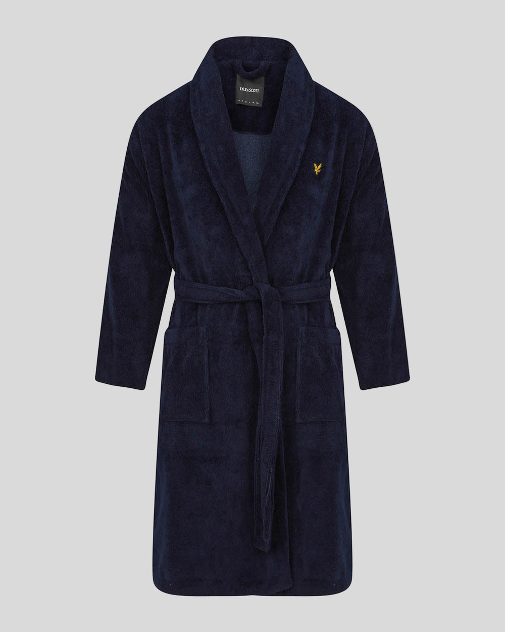 Lyle & Scott Mens Towelling Dressing Gown | Peacoat