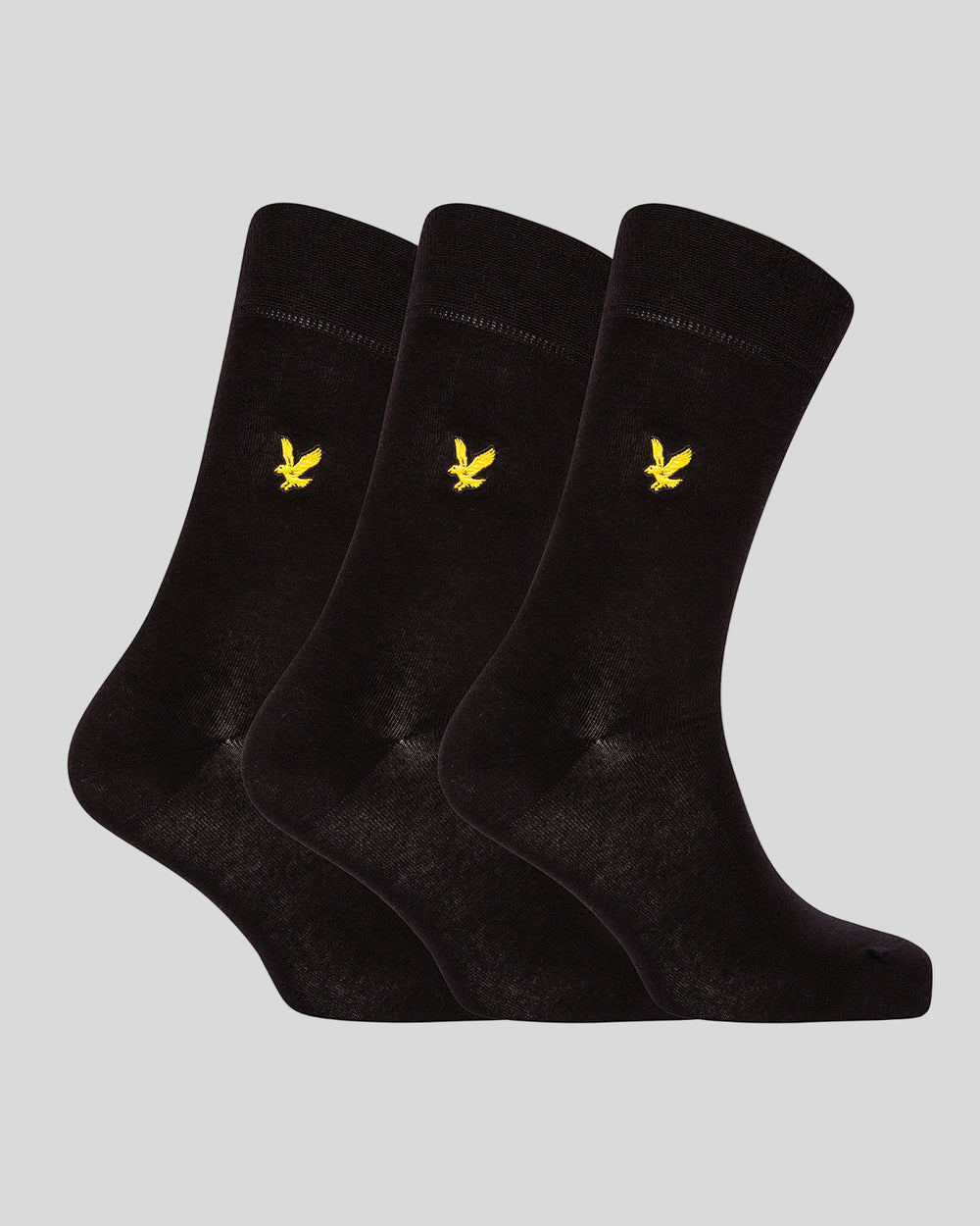 Lyle & Scott Mens Angus Socks | 3 Pack | Black