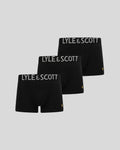 Lyle & Scott Mens Daniel Trunks | 3 Pack | Black