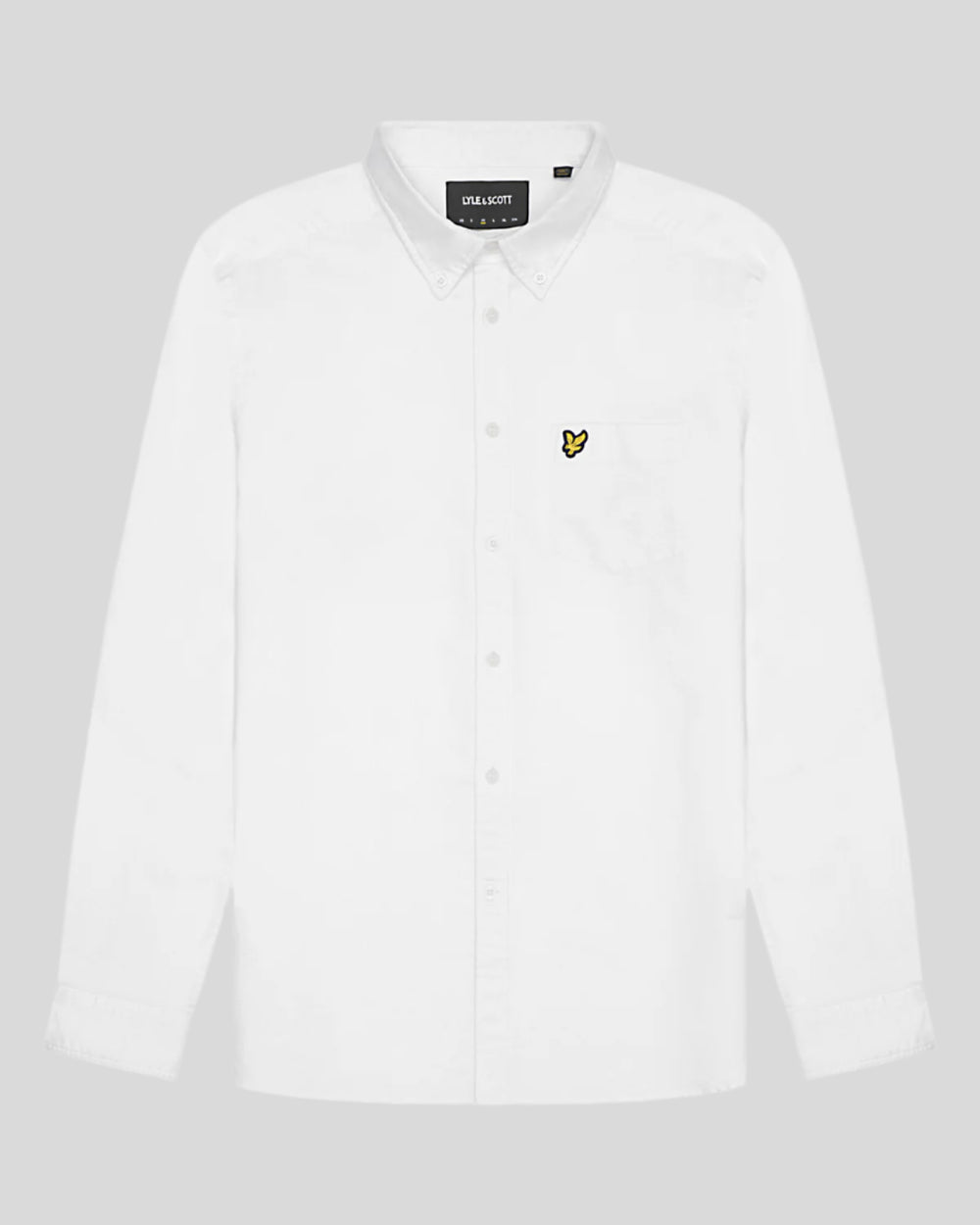 Lyle & Scott Mens Cotton Button Down Oxford Shirt | White