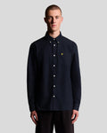 Lyle & Scott Mens Cotton Button Down Oxford Shirt | Dark Navy