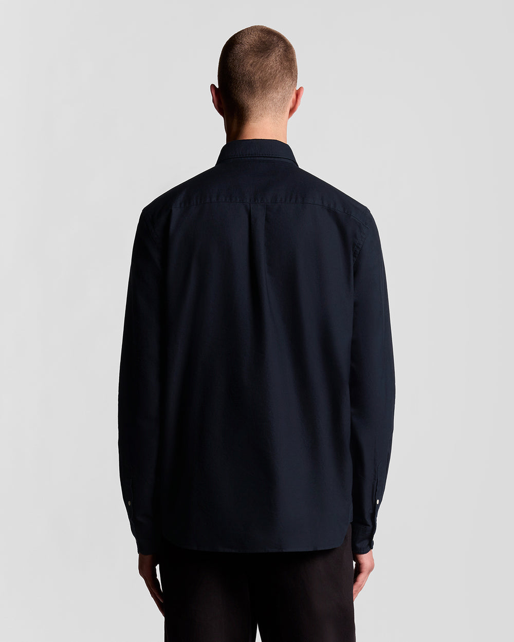 Lyle & Scott Mens Cotton Button Down Oxford Shirt | Dark Navy