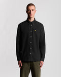 Lyle & Scott Mens Cotton Button Down Oxford Shirt | Jet Black