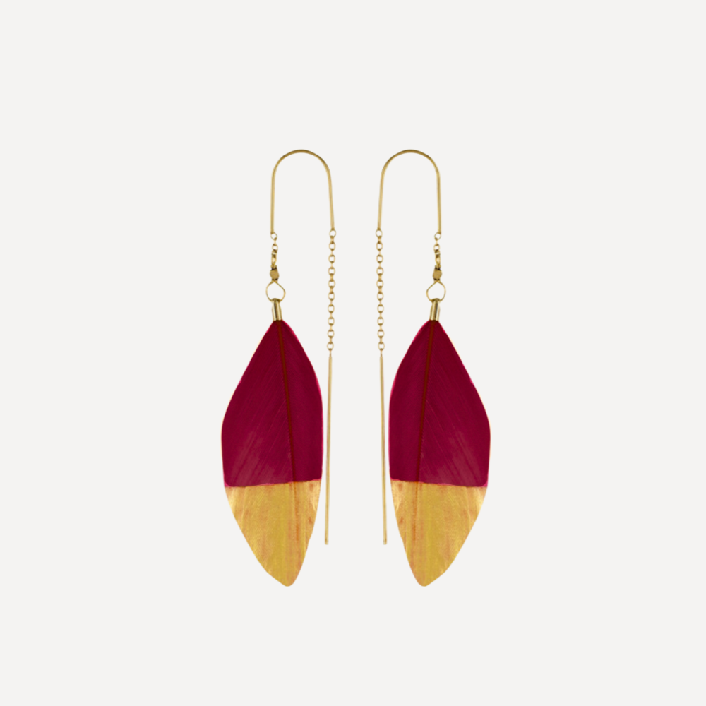 Laurence Feather Earrings