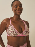 Stripe & Stare Lace Bralette in Liquorice Leopard