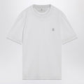 White T-shirt with faux layering effect