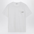 White cotton T-shirt with Shiny Tab