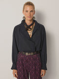 Maison Hotel Celeste Blouse in Eclipse Blue