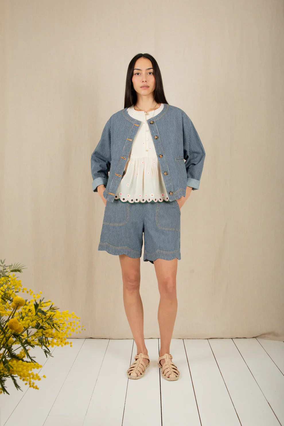 BONTE Marie Jacket in Ticking