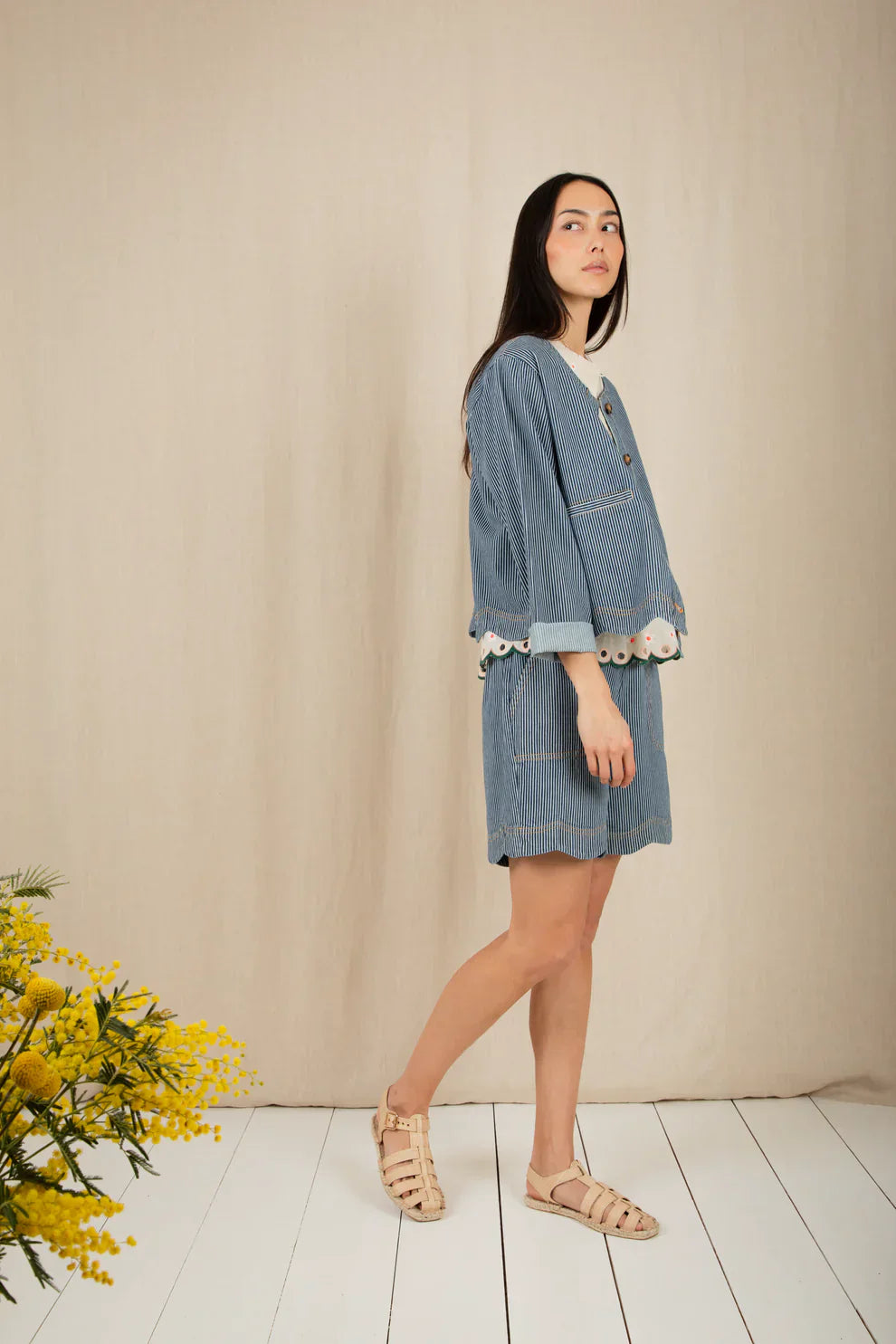 BONTE Marie Jacket in Ticking