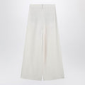 Ecru sartorial wrap trousers