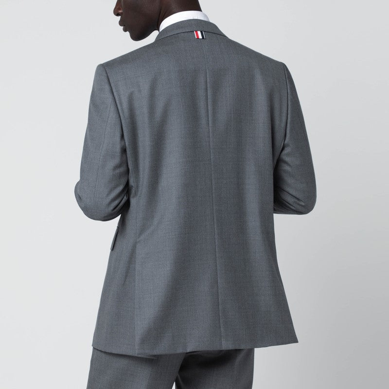 Grey single-breasted wool jacket