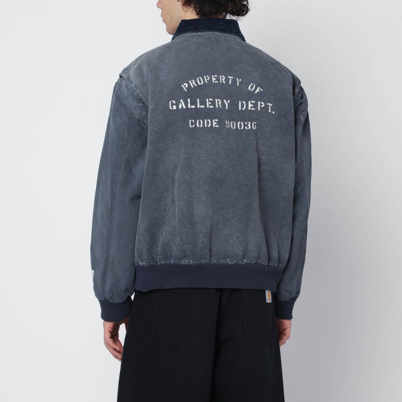 Navy cotton zip jacket