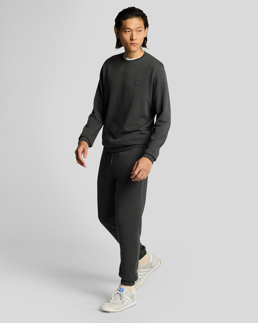 Lyle & Scott Mens Superfine Cotton Slim Joggers | Gunmetal