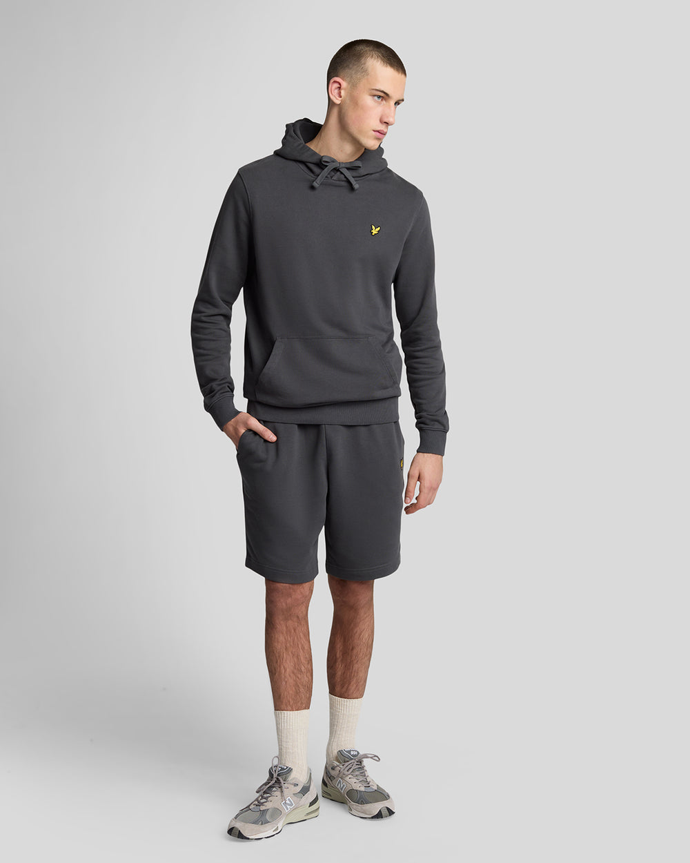 Lyle & Scott Mens Cotton Sweat Shorts | Gunmetal