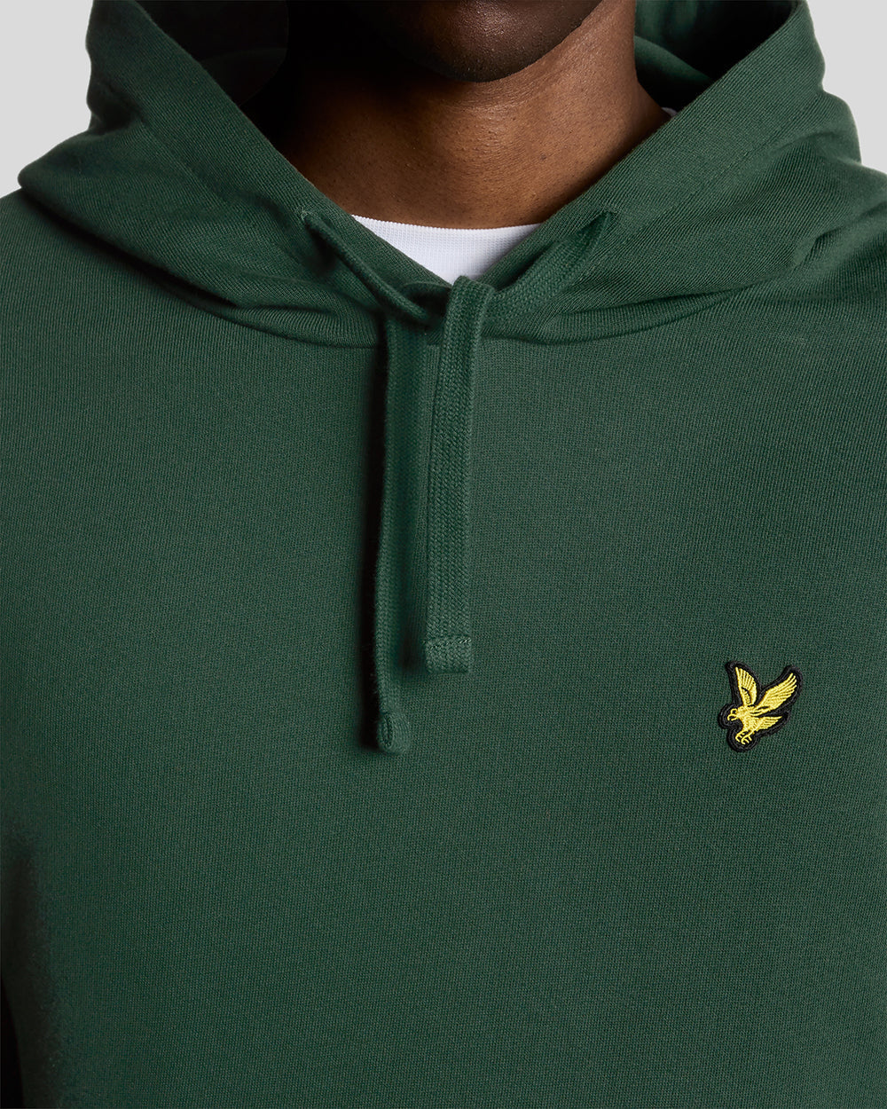 Lyle & Scott Mens Loopback Cotton Hoodie | Dark Green