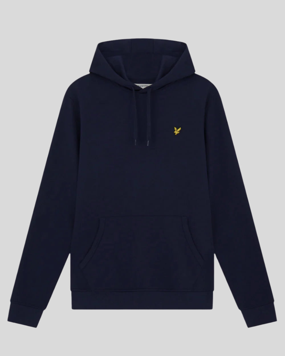 Lyle & Scott Mens Loopback Cotton Hoodie | Dark Navy