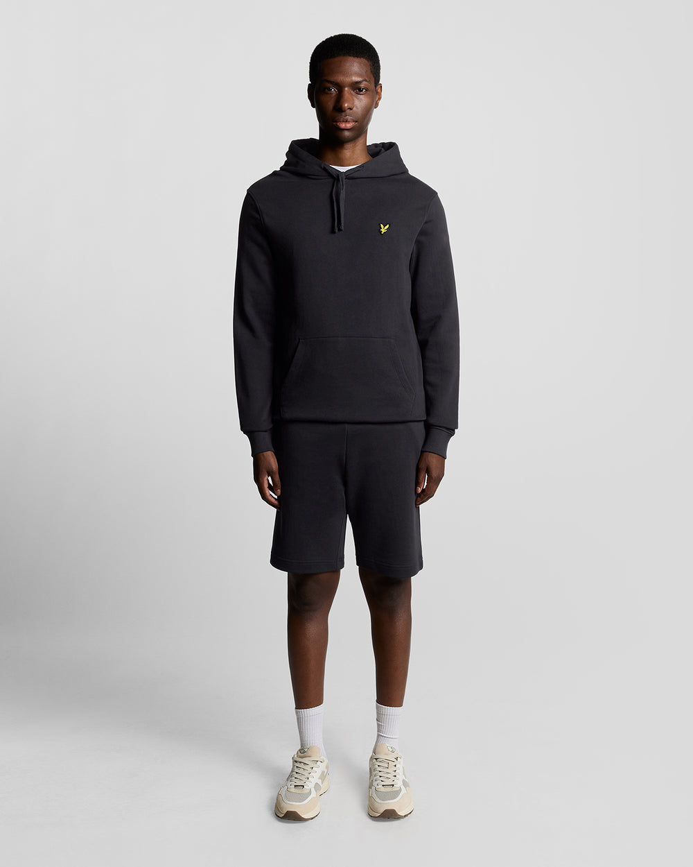 Lyle & Scott Mens Loopback Cotton Hoodie | Dark Navy