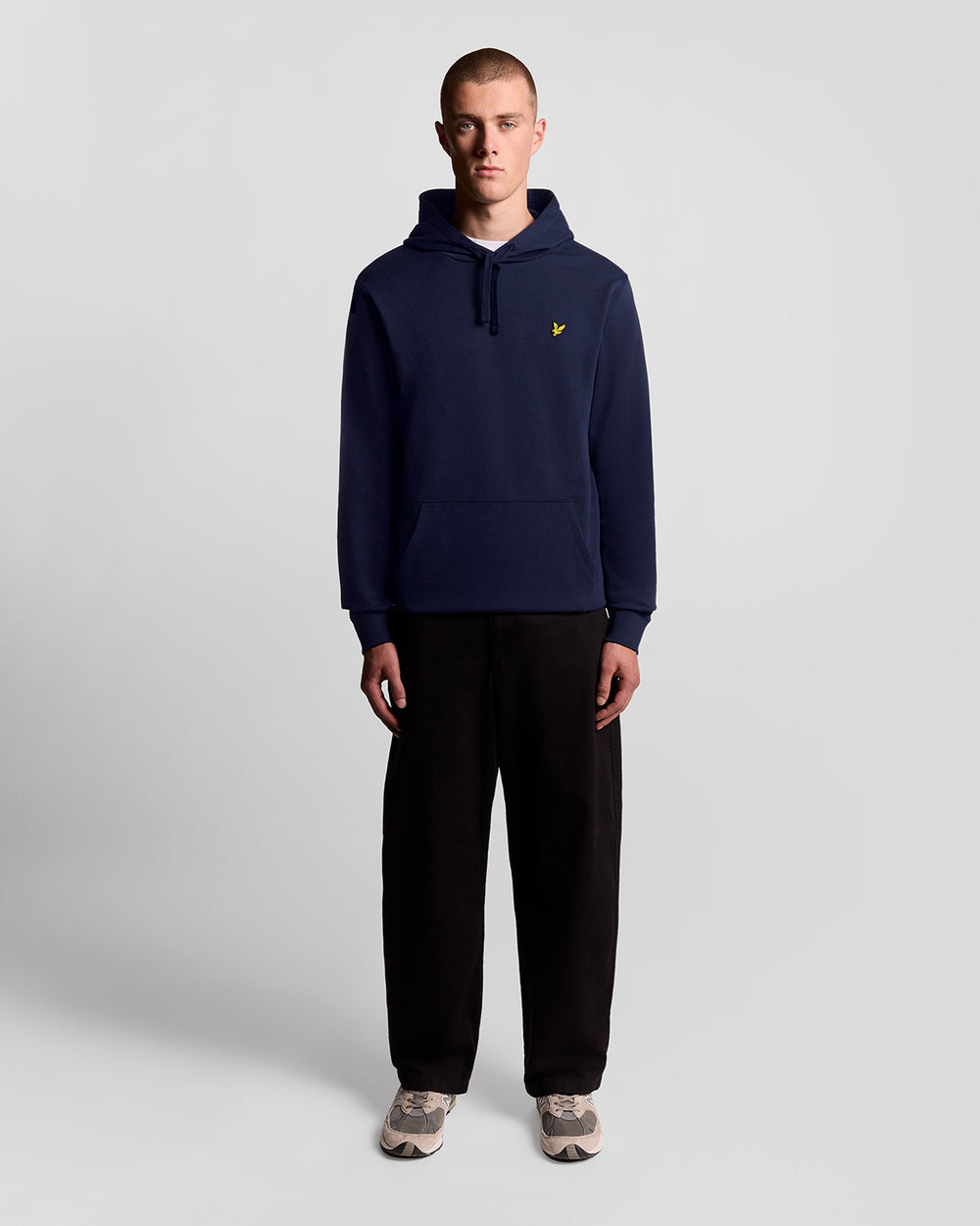 Lyle & Scott Mens Loopback Cotton Hoodie | Navy