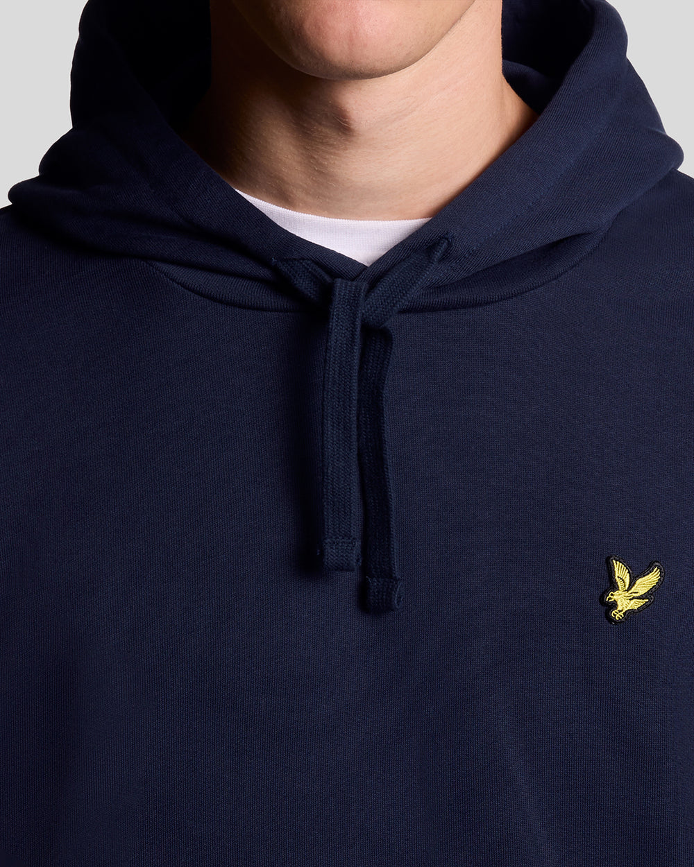 Lyle & Scott Mens Loopback Cotton Hoodie | Navy