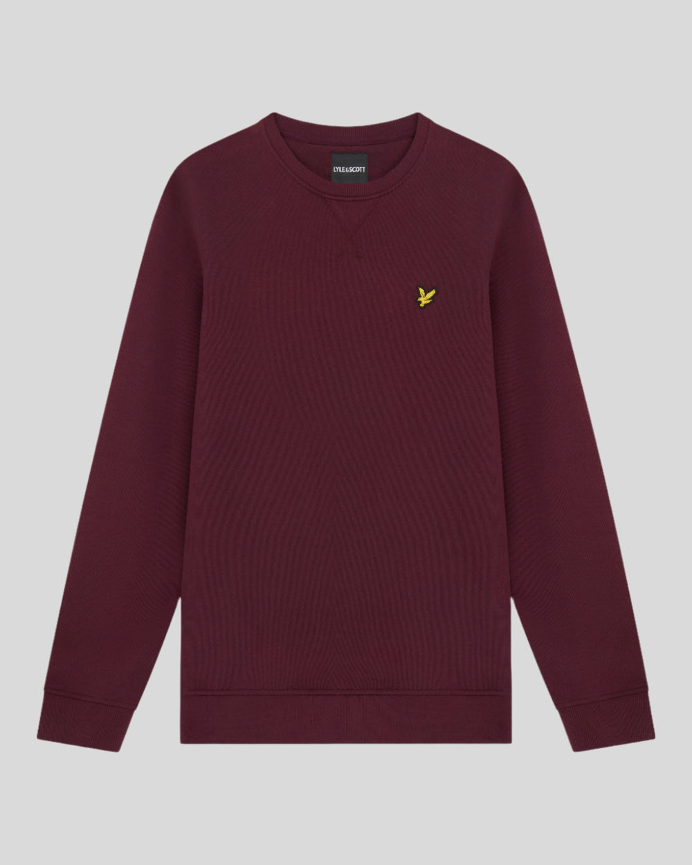 Lyle & Scott Mens Crew Neck Sweatshirt | Burgundy