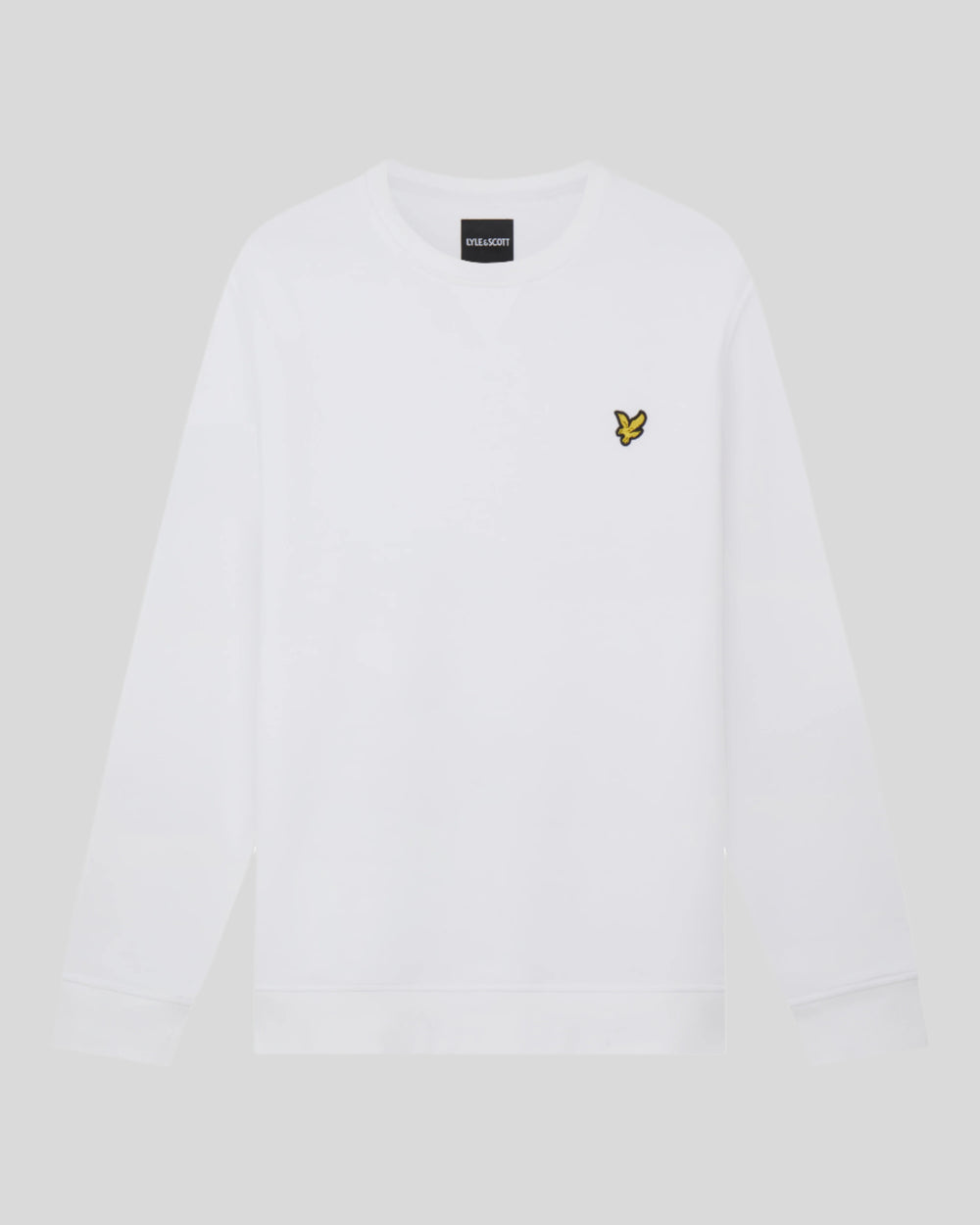 Lyle & Scott Mens Crew Neck Sweatshirt | White