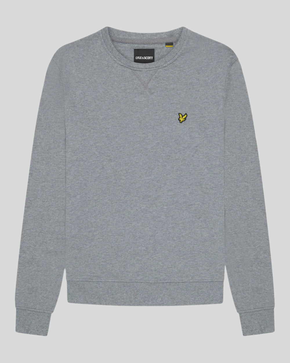 Lyle & Scott Mens Crew Neck Sweatshirt | Mid Grey Marl