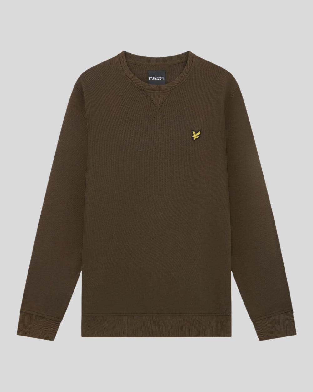 Lyle & Scott Mens Crew Neck Sweatshirt | Olive