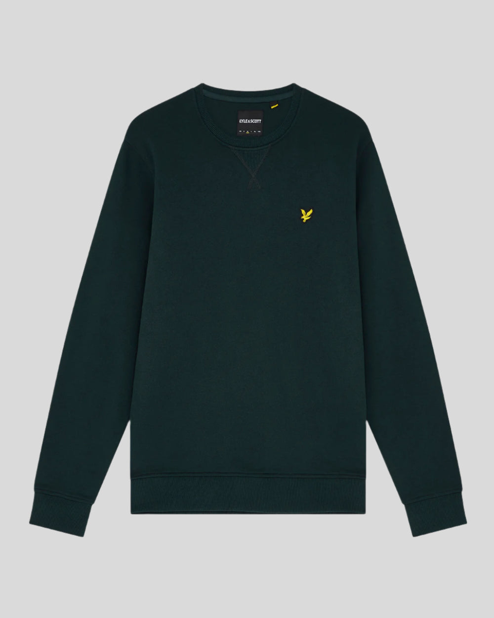 Lyle & Scott Mens Crew Neck Sweatshirt | Dark Green