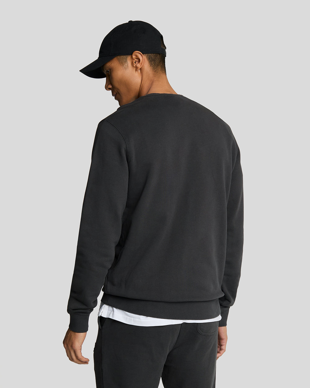 Lyle & Scott Mens Crew Neck Sweatshirt | Gunmetal