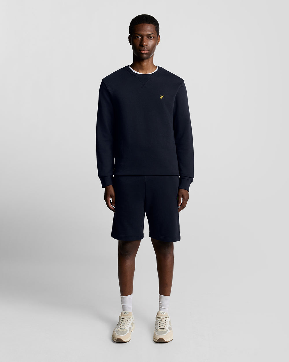Lyle & Scott Mens Crew Neck Sweatshirt | Dark Navy