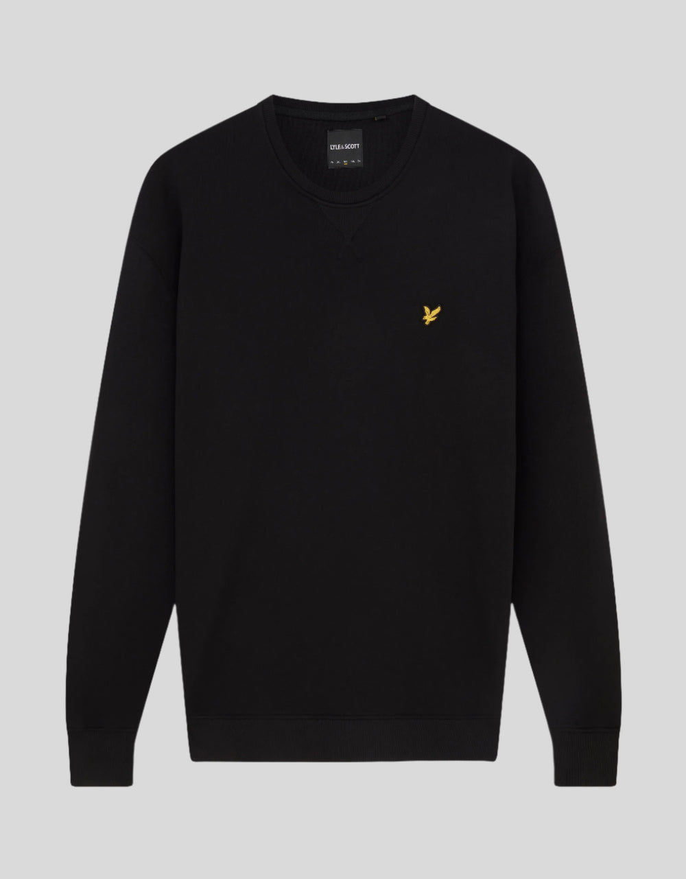 Lyle & Scott Mens Crew Neck Sweatshirt | Jet Black