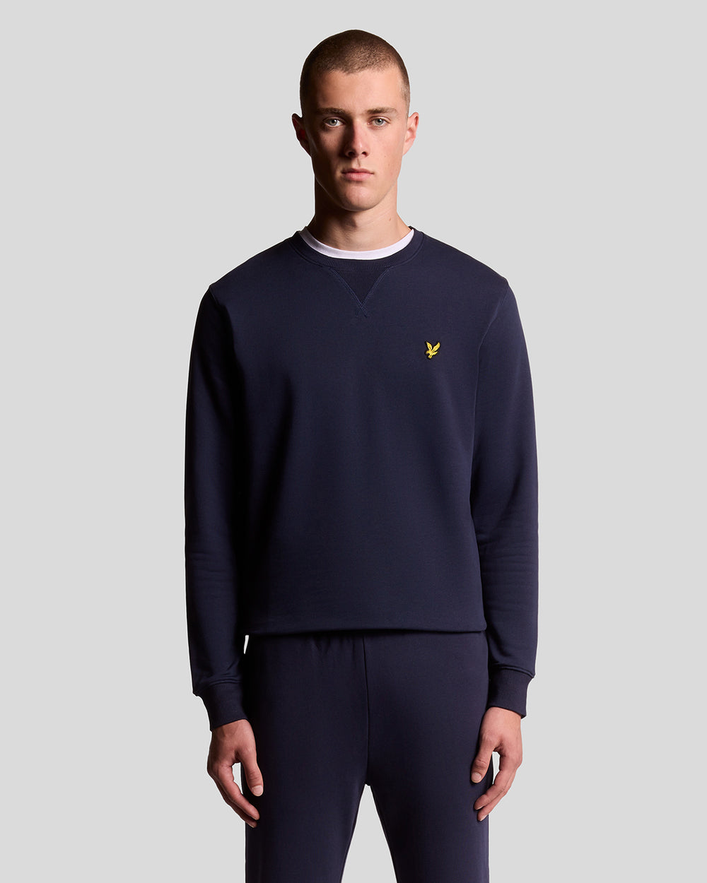 Lyle & Scott Mens Crew Neck Sweatshirt | Navy
