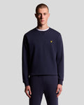 Lyle & Scott Mens Crew Neck Sweatshirt | Navy