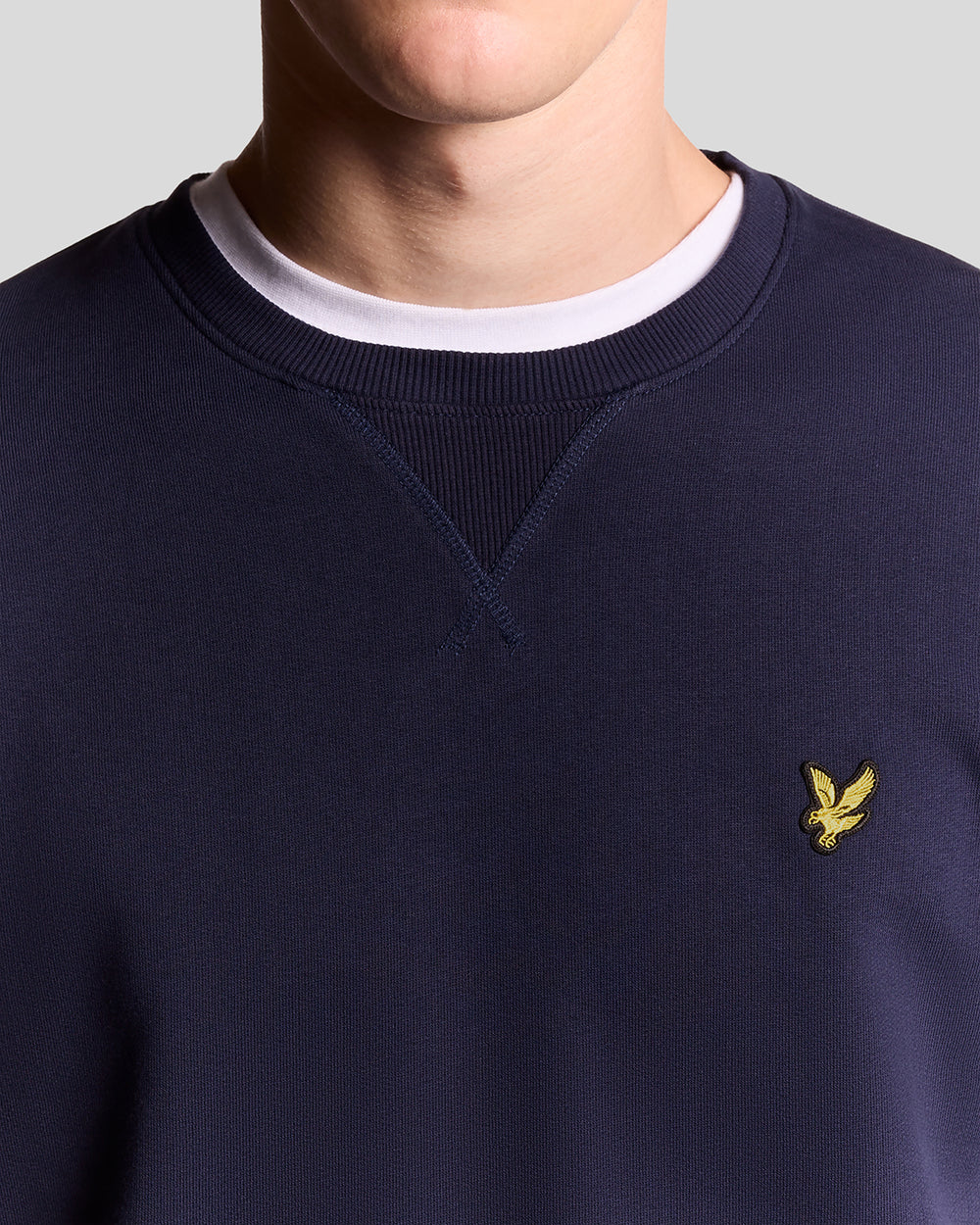 Lyle & Scott Mens Crew Neck Sweatshirt | Navy