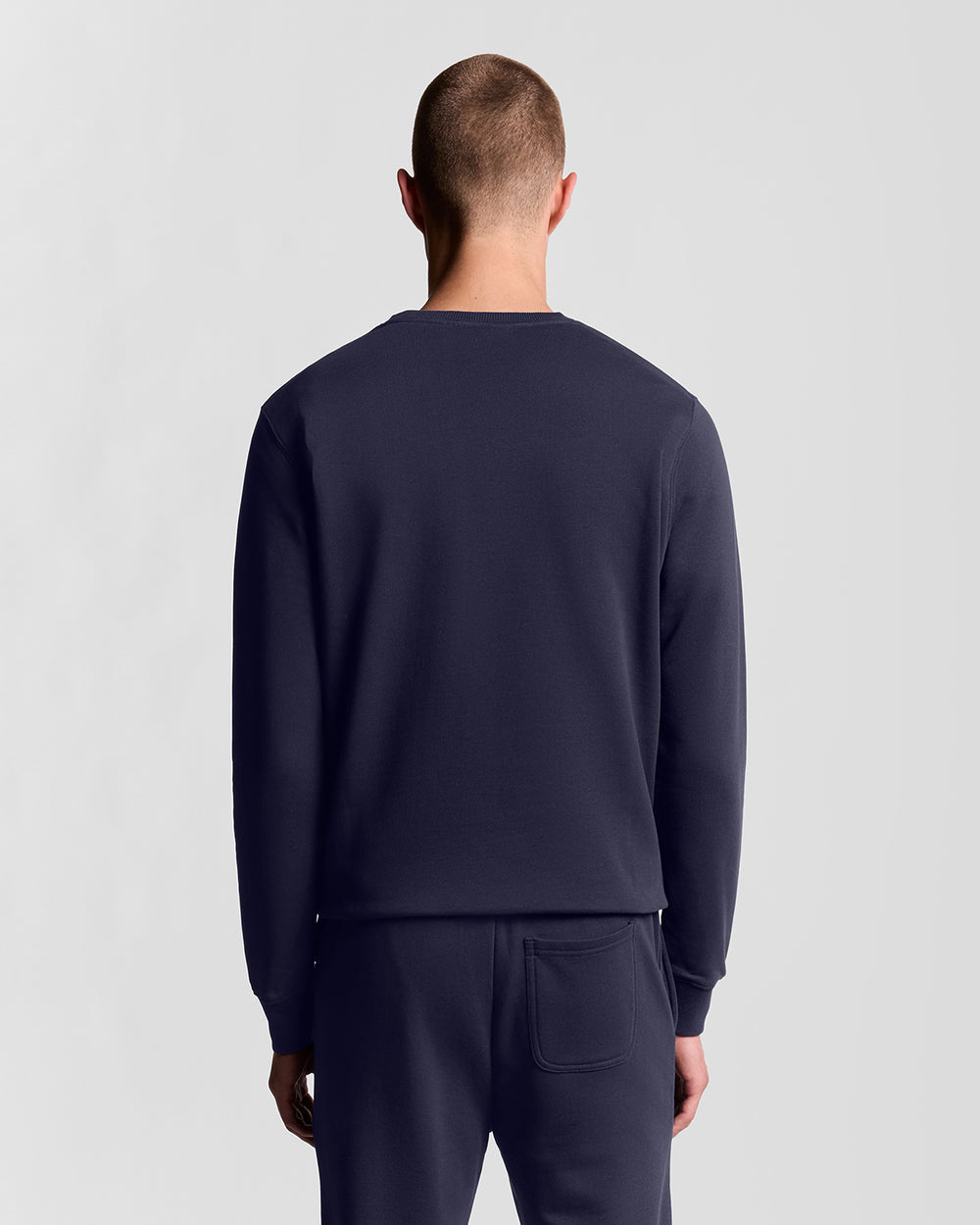 Lyle & Scott Mens Crew Neck Sweatshirt | Navy