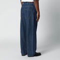 Indigo blue cotton-blend jeans