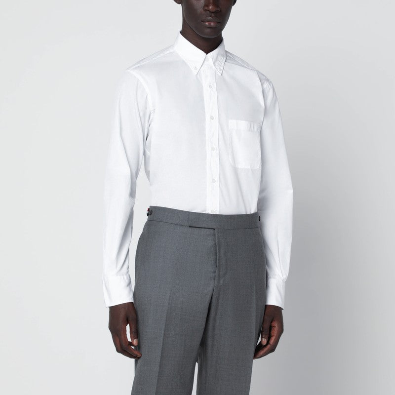 White button-down cotton shirt