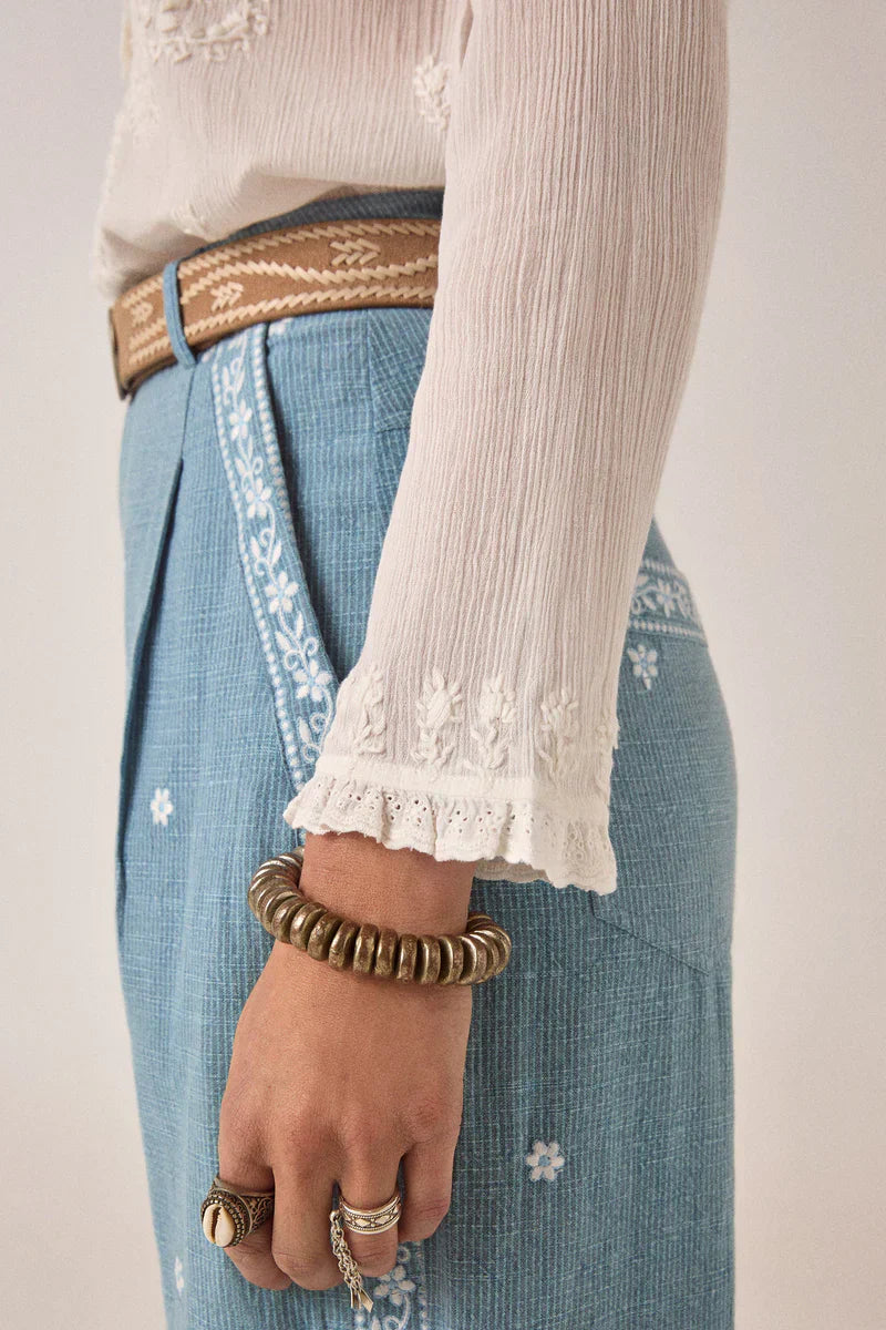 Maison Hotel Gabriela Bilbao Blouse in Off White