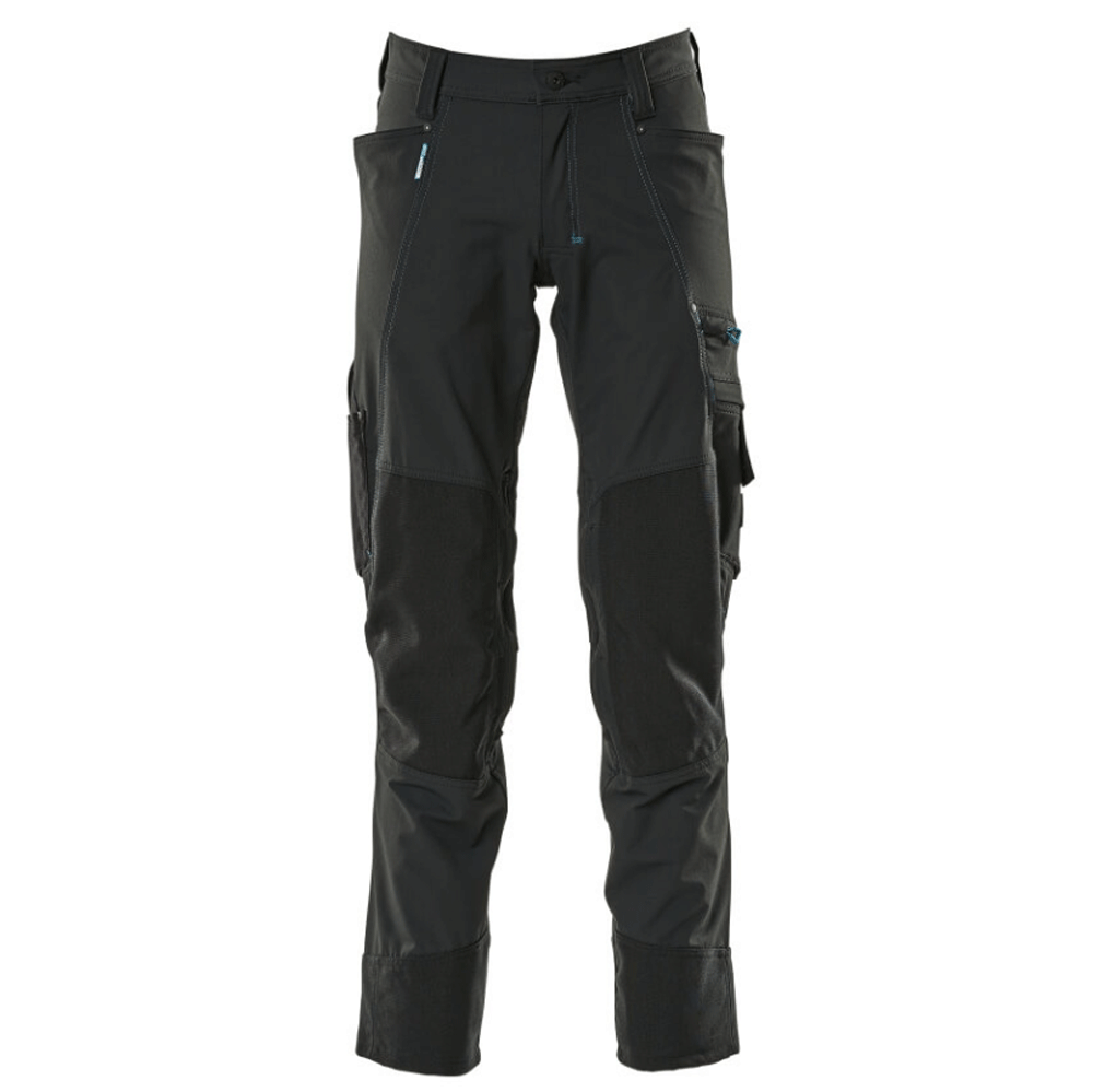 Mascot Advanced 17179 Ultimate Stretch Kneepad Work Trousers Black 38" Waist, 32" Leg