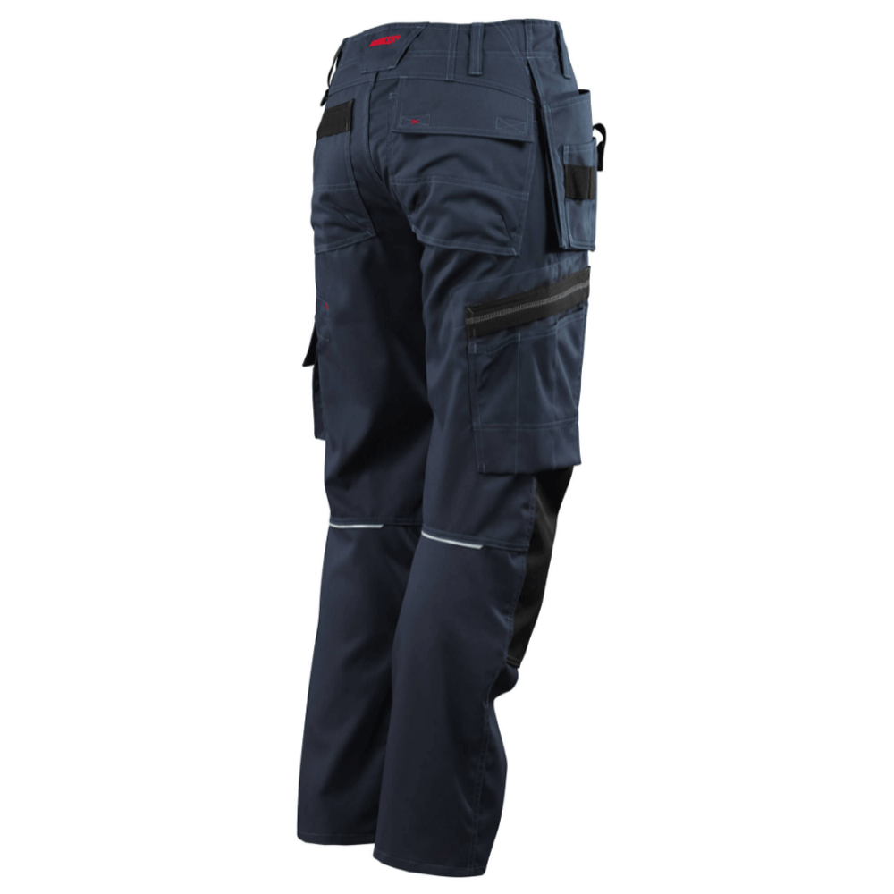 Mascot Lindos 07379 Kneepad Holster Pocket Work Trousers Dark Navy / 40" Waist, 32" Leg