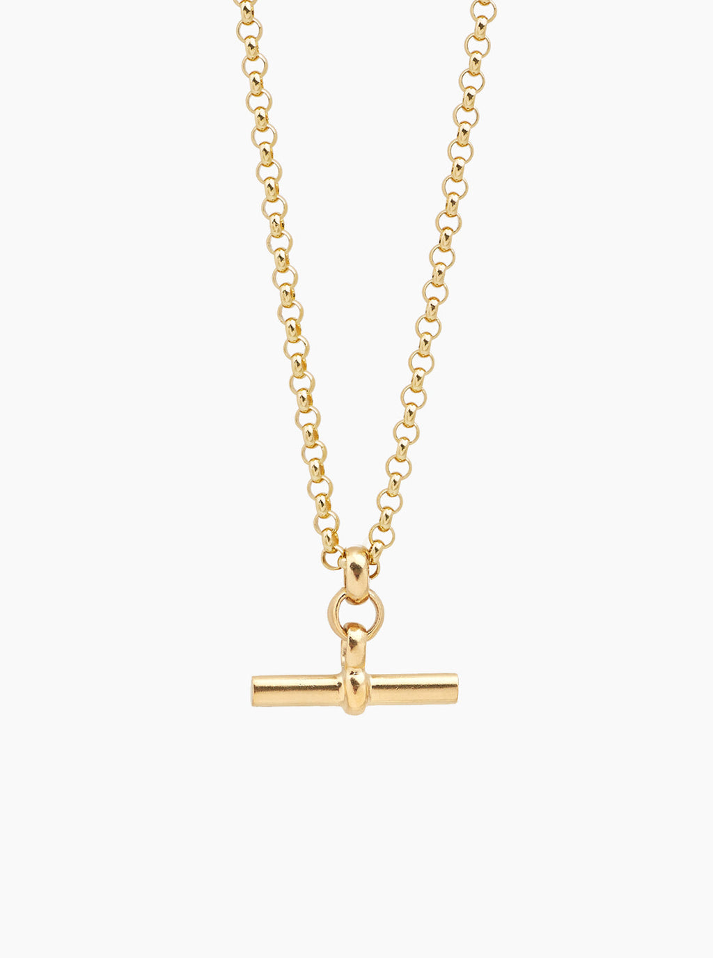 TS Medium Gold T-Bar on Chunky Belcher Chain