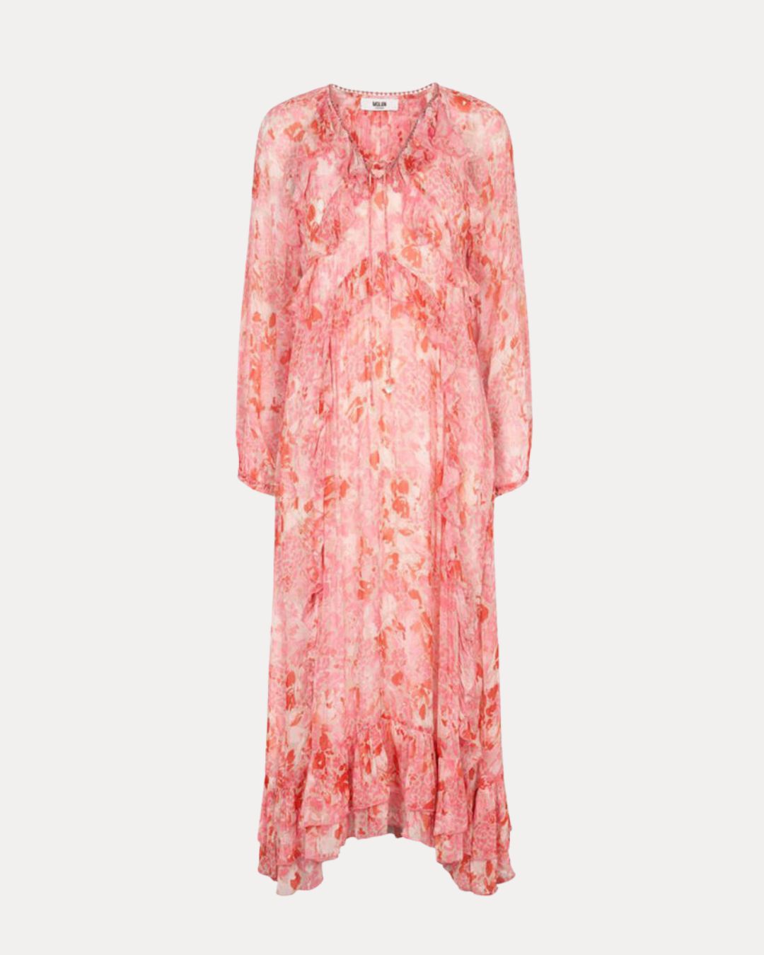 Moliin Everleigh Dress in Coral Blush