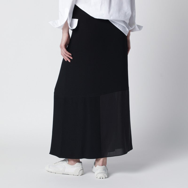 Black patchwork skirt