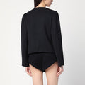 Regiment black jacket in silk blend