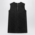 Dark Grey Mini Dress In Denim