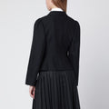 Black wool-blend jacket
