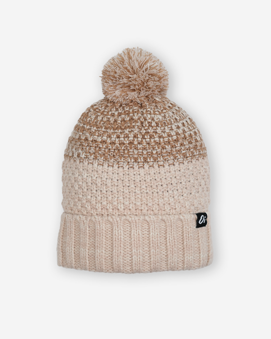Outside In Faded Pom Pom Hat | Oat Gradient