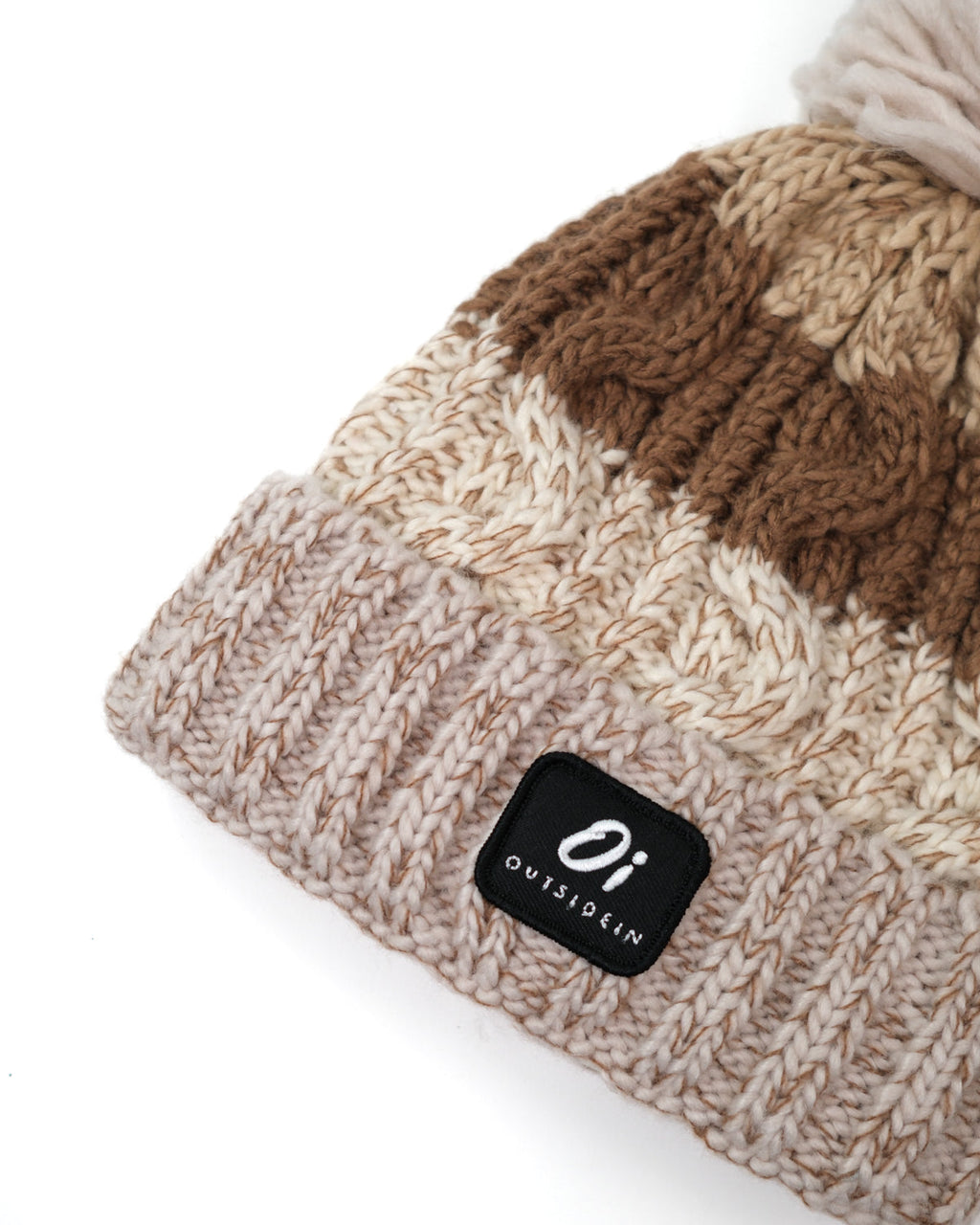 Outside In Pom Pom Hat | Hazelnut Swirl