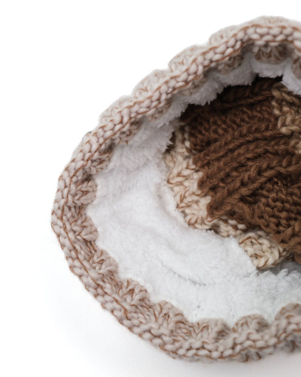 Outside In Pom Pom Hat | Hazelnut Swirl